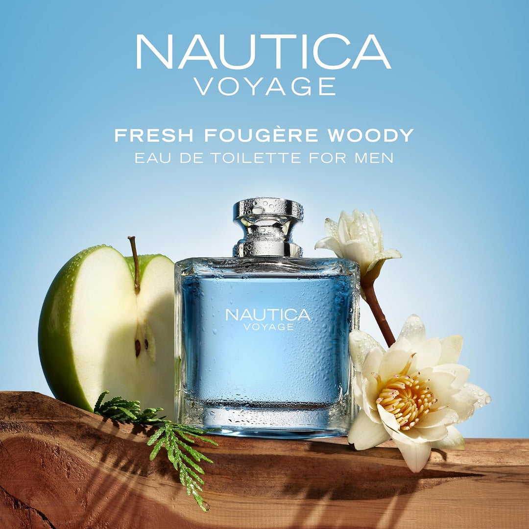 Nautica Voyage Eau De Toilette para hombre, aroma fresco, romántico...