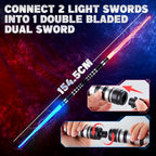 Sables iluminados para niños, paquete de 4 espadas retráctiles de 7