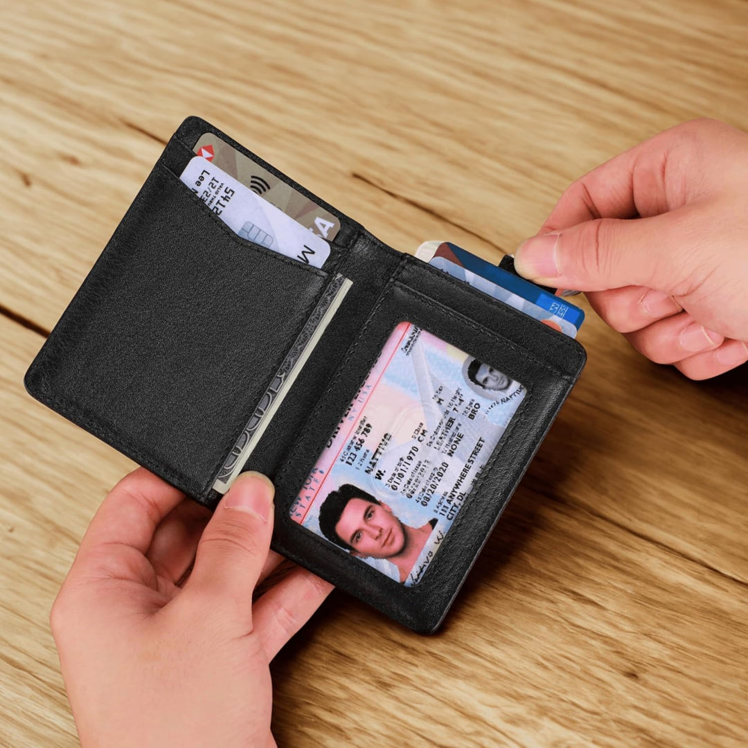 SparkMark Cartera delgada con bloqueo RFID para hombres | Cartera d...