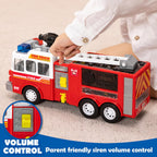 JOYIN Camión de bomberos LED de juguete para niños