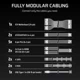 CORSAIR HX1200i (2025) ATX 3.1 PCIe 5.1 Ready 1200W Fuente de alime...