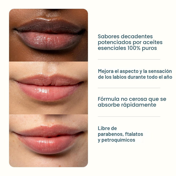 Cliganic Set de bálsamo labial orgánico (6 sabores) - 100% hidratan...