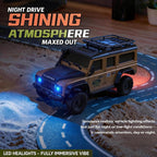 1:43 Mini RC Crawler con APP/2.4Ghz Control LED Doble Carcasa