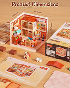Rolife Super Creator - Juego de bloques de construcción de casas pequeñas para muñecas pequeñas, kits de modelos de plástico para adolescentes de 14 años en adelante, manualidades para adultos