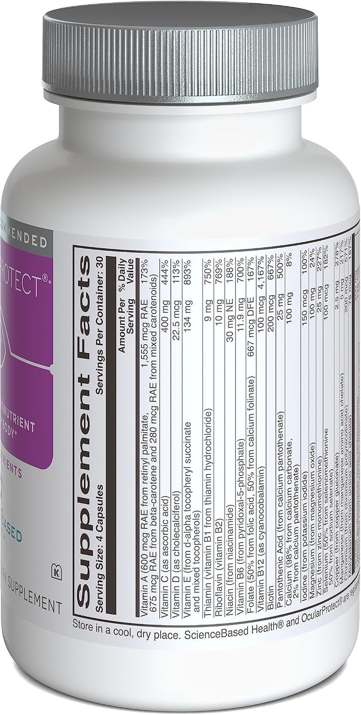 ScienceBased Health OcularProtect - Multivitamínico diario con apoy...