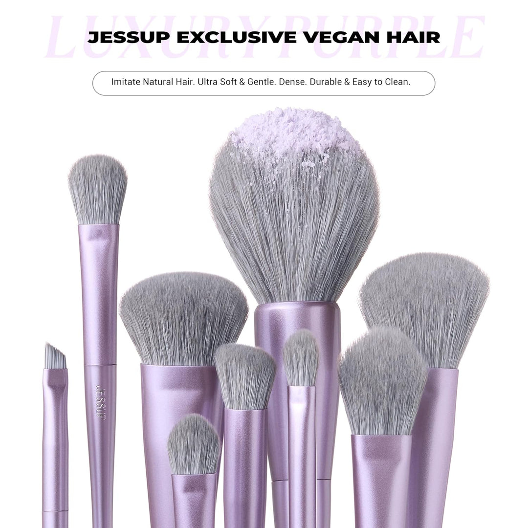 Jessup Juego de Brochas de Maquillaje Profesional de 14 Piezas Vega...