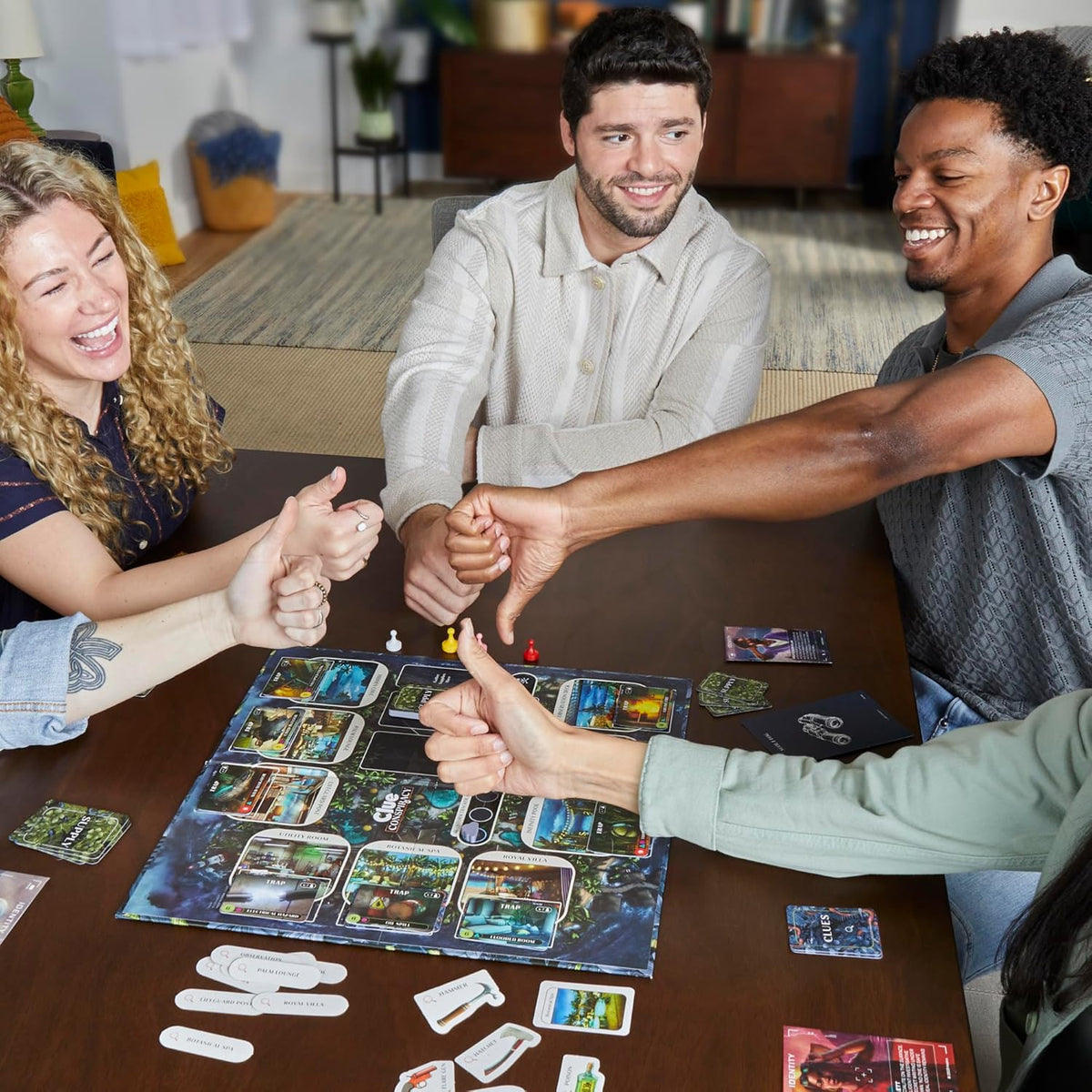 Hasbro Gaming Juego de mesa Clue Conspiracy para adultos y
