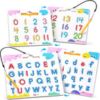 JoyCat Juego de tableros magnéticos de letras y números