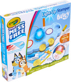 Crayola Magic Light Up Bluey Stamper Art Set, para colorear y estampado sin