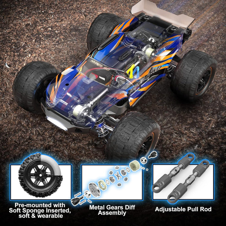 HYPER GO H16DR - Auto a control remoto rápido a escala 1:16 listo p...