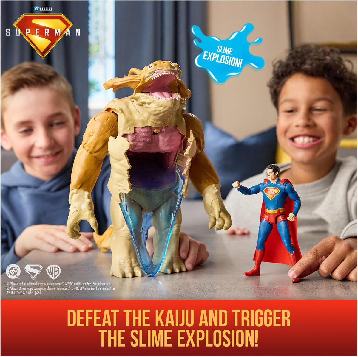 DC Comics SUPERMAN vs Kaiju Slime Battle Set