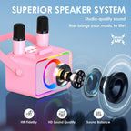 Karaoke Machine para Kids Adults,Bluetooth Speaker 2 Wireless Microphones