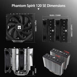 Thermalright Phantom Spirit 120SE - Enfriador de aire para CPU, 7 t...