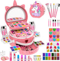 Kit de maquillaje de 59 piezas para niña, estuche de maquillaje lavable