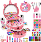 Kit de maquillaje de 59 piezas para niña, estuche de maquillaje lavable