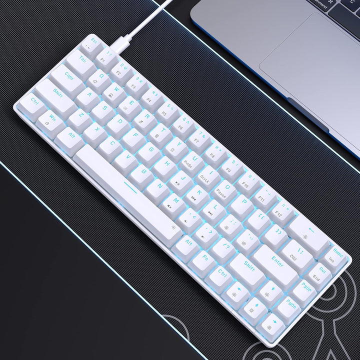 DIERYA T68SE 60% Teclado mecánico para juegos, ultra compacto mini...