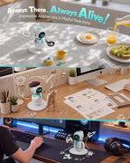 ENERGIZE LAB Eilik – Lindas mascotas robot para niños y adultos, tu compañero interactivo perfecto en casa o espacio de trabajo, regalos únicos para niñas y niños.