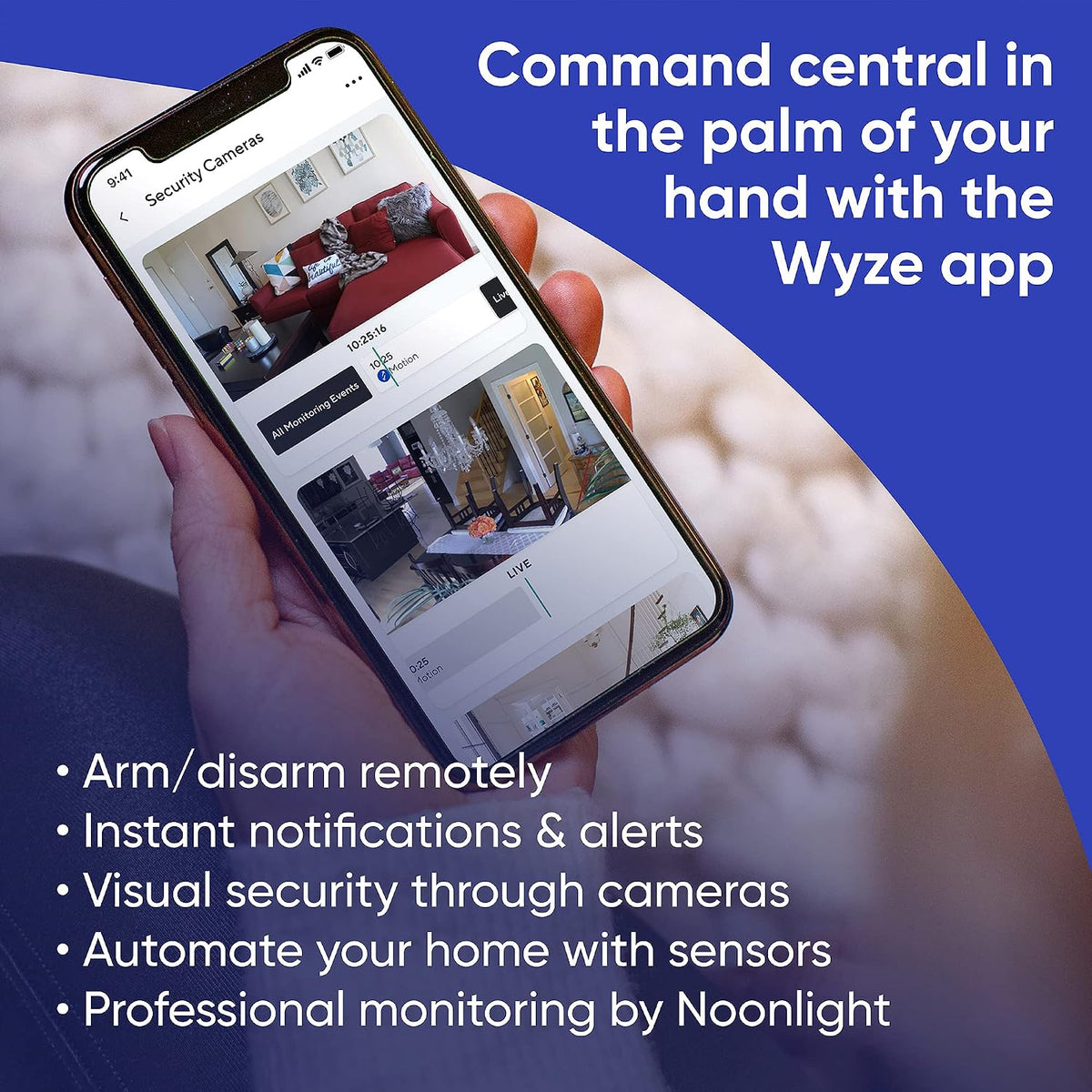 Wyze Sensor de entrada del sistema de seguridad para el hogar, protección de entrada para ventanas y puertas (paquete de 3) requiere concentrador WYZE Sense