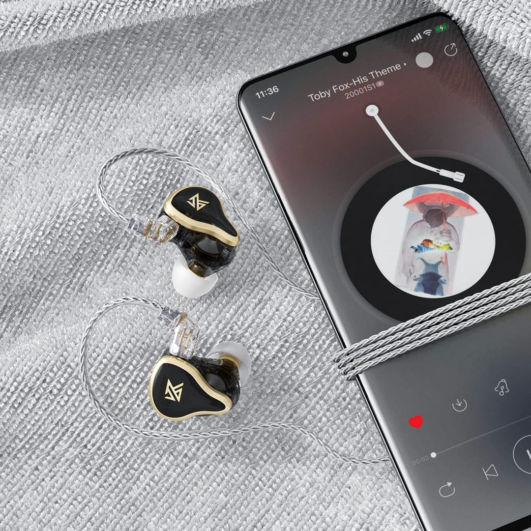 KZ ZAS 7BA+1DD - Auriculares intrauditivos, 16 unidades, híbridos,...