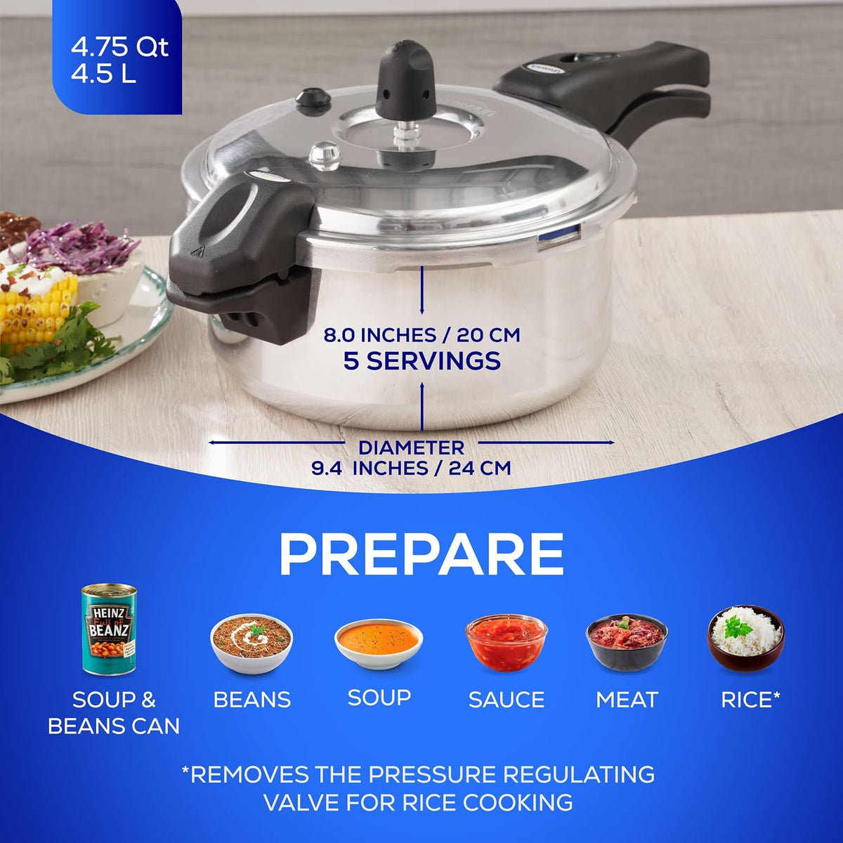 Olla de Presion Universal (4.75 Qt / 4.5 L) Olla de Presion, Olla a presión