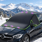 Cubierta de nieve para parabrisas, cubierta de parabrisas de automóvil para hielo y nieve, cubierta magnética para parabrisas con ventana lateral 26725
