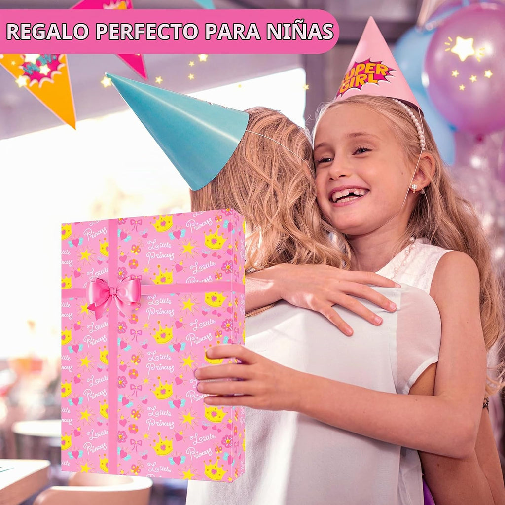 Set de 9 piezas de ropa para muñecas American Doll de 18 pulgadas, conjuntos de ropa para muñecas que incluyen 7 vestidos diferentes de princesas, diadema, lazo para el cabello, regalo de Navidad y cumpleaños para niñas