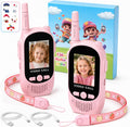 Walkie Talkies de video para niños, paquete de 2 walkie talkies recargables con cámara y pantalla, radios bidireccionales de largo alcance para acampar en interiores y exteriores, regalos para niñas y