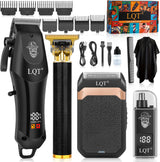 Cortapelos para hombres con pantalla LED, kit de aseo inalámbrico d...