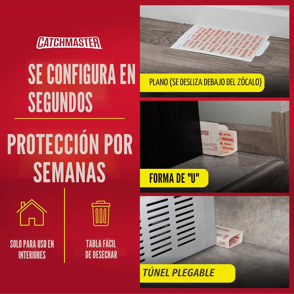 Catchmaster Tablas de pegamento para ratones e insectos, 60 unidade...