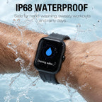 Reloj inteligente para mujeres y hombres, rastreador de fitness HD de 1.83 pulgadas (respuesta/hacer llamadas) con monitor de frecuencia cardíaca 24/7/sueño/SpO2, resistente al agua IP68, más de 100