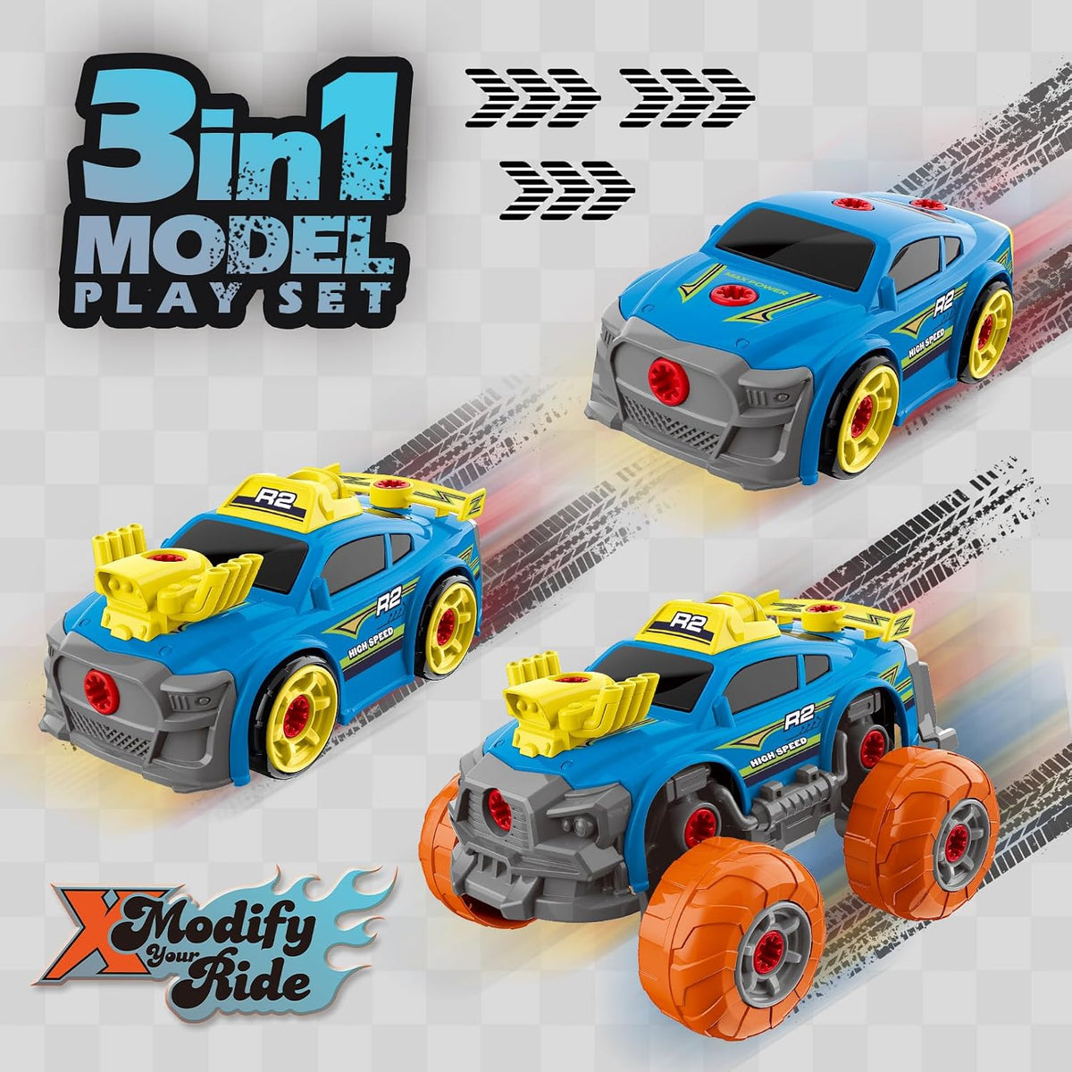 Pup Go Coche de construcción 3 en 1 para niños a partir de 3 años