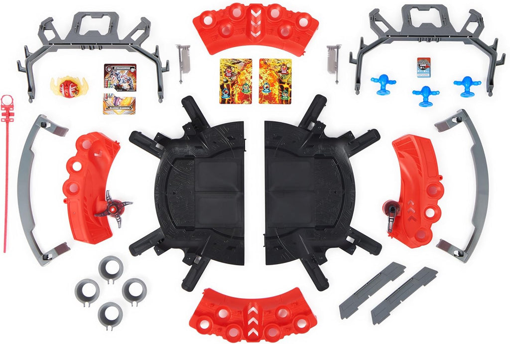 Bakugan Arena de batalla con Dragonoide exclusivo de ataque especial, figura de acción giratoria personalizable y set de juego, juguetes para niños y niñas de 6 años en adelante