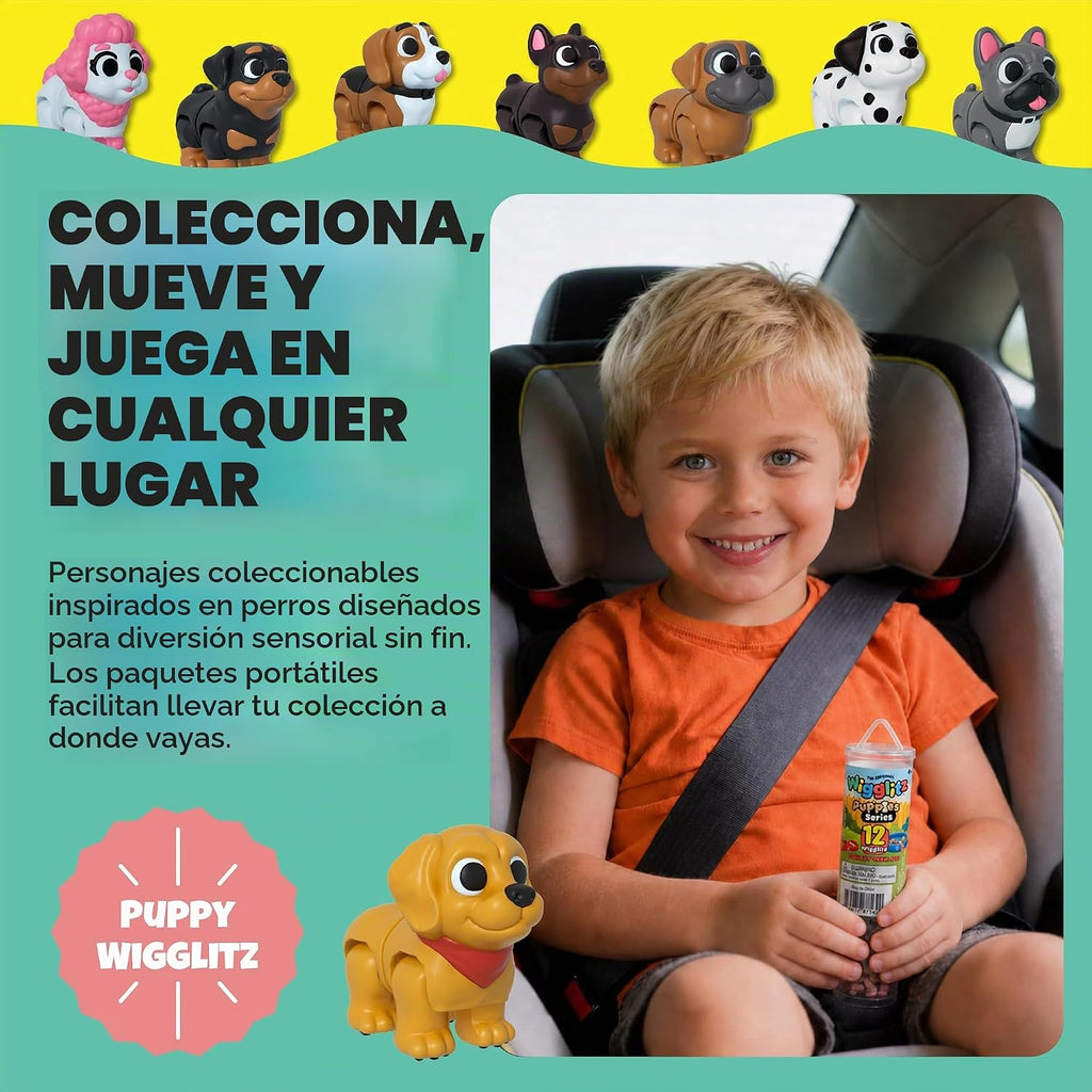 Paquete de 12 juguetes coleccionables para ansiedad de cachorros