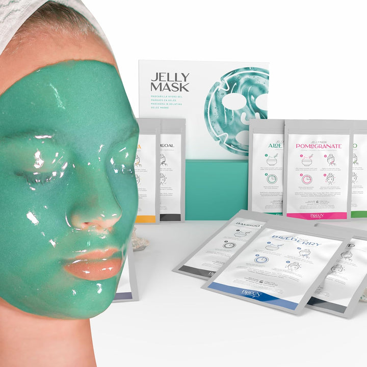 BRÜUN Juego de 10 mascarillas de gelatina despegables NEO, 10 trata...