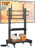 Lámpara Perlegear Soporte de TV rodante con toma de corriente para televisores de