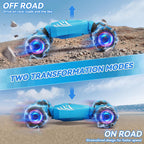 Dysaim Gesture Sensing RC Stunt Car, regalos de cumpleaños para niños, Azul cielo