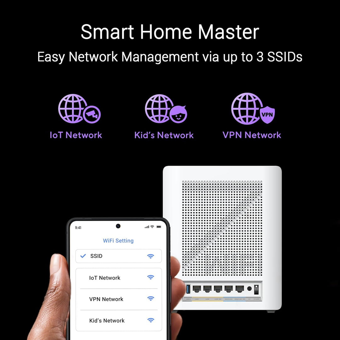 ASUS ZenWiFi BQ16 Pro Quad-Band WiFi 7 Mesh Router (paquete de 2),...