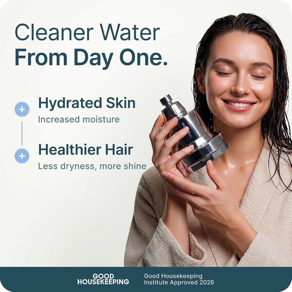 MyHalos® - Cabezal de ducha filtrado, filtro de cabezal de ducha para agua