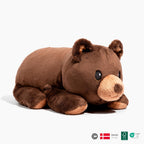 Oso de peluche con peso de Brease de 5 libras sin aroma, oso de peluche marrón suave para niños y adultos, peluche suave para niños y niñas, oso acogedor para comodidad, calma y abrazo suave