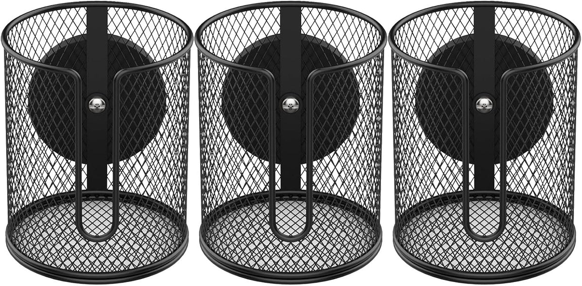 Paquete de 3 portavasos magnéticos, súper fuerte, anticaídas, soporte magnético para bebidas para tractores, cortacéspedes, autobús escolar y superficies de metal ferroso, organizador