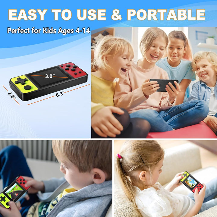 KAVOYI Juegos de mano de 32 bits para niños, 139 videojuegos integr...