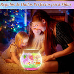 Gifmore Kit de terrario iluminado de hadas para niñas, juego de juguetes de manualidades de jardín de hadas, regalos de cumpleaños de ensueño para niñas de 4 a 12 años