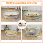 Cama de cuerda para gatos, cesta de cama para gatos con