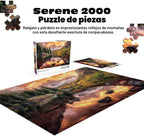 Buffalo Games Rompecabezas Joshua Snow Lake, rompecabezas de 2000 piezas