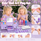 Kit de maquillaje infantil de 75 piezas para niñas, juego de maquillaje de