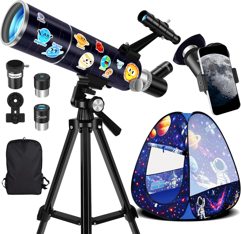 Kit de telescopio portátil de 3.150 in para adultos y niños con
