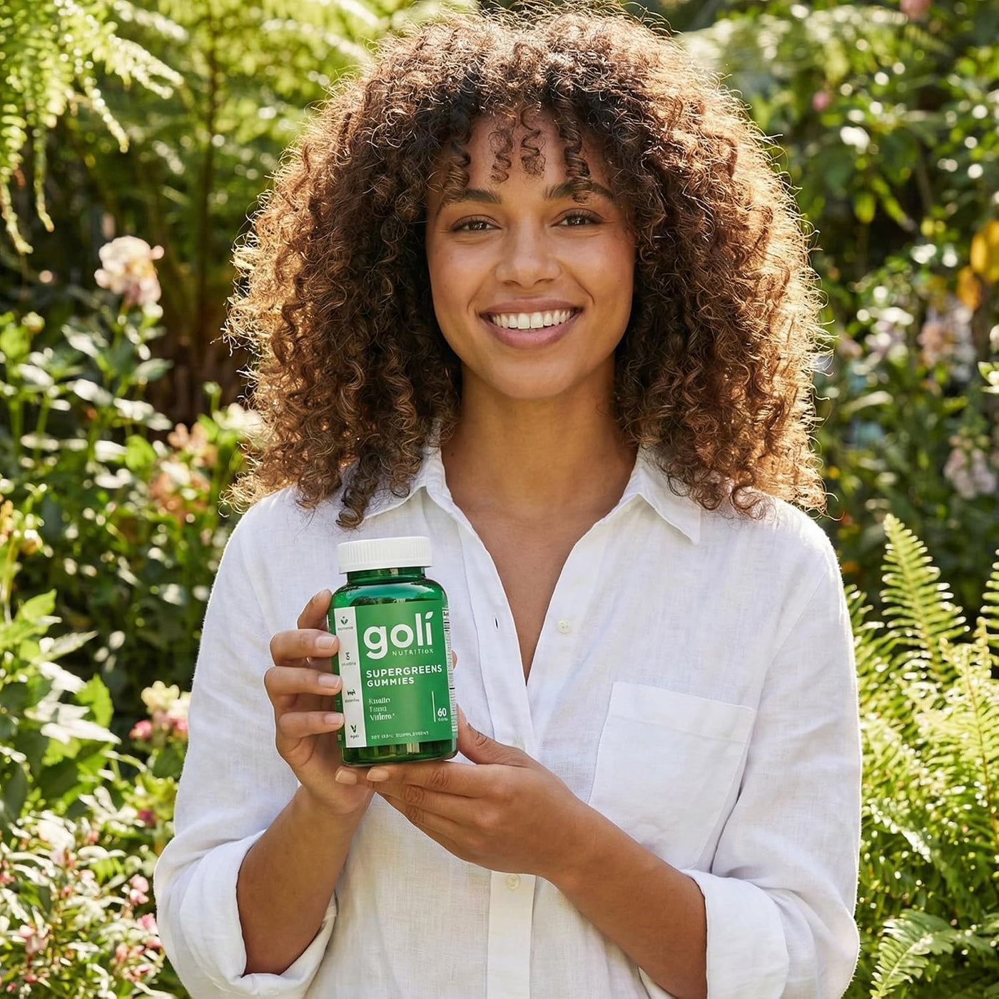 Goli Supergreens Gomitas con probióticos - Extracto de hoja de alca...