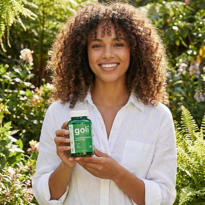Goli Supergreens Gomitas con Probióticos - Extracto de Hoja de Alca...