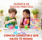 Playz - Kit de química CTIM de ciencia alimentaria, haz tus propios experimentos de chocolates y dulces para niños, niñas y adolescentes a partir de 8, 9, 10, 11, 12, 13+ años
