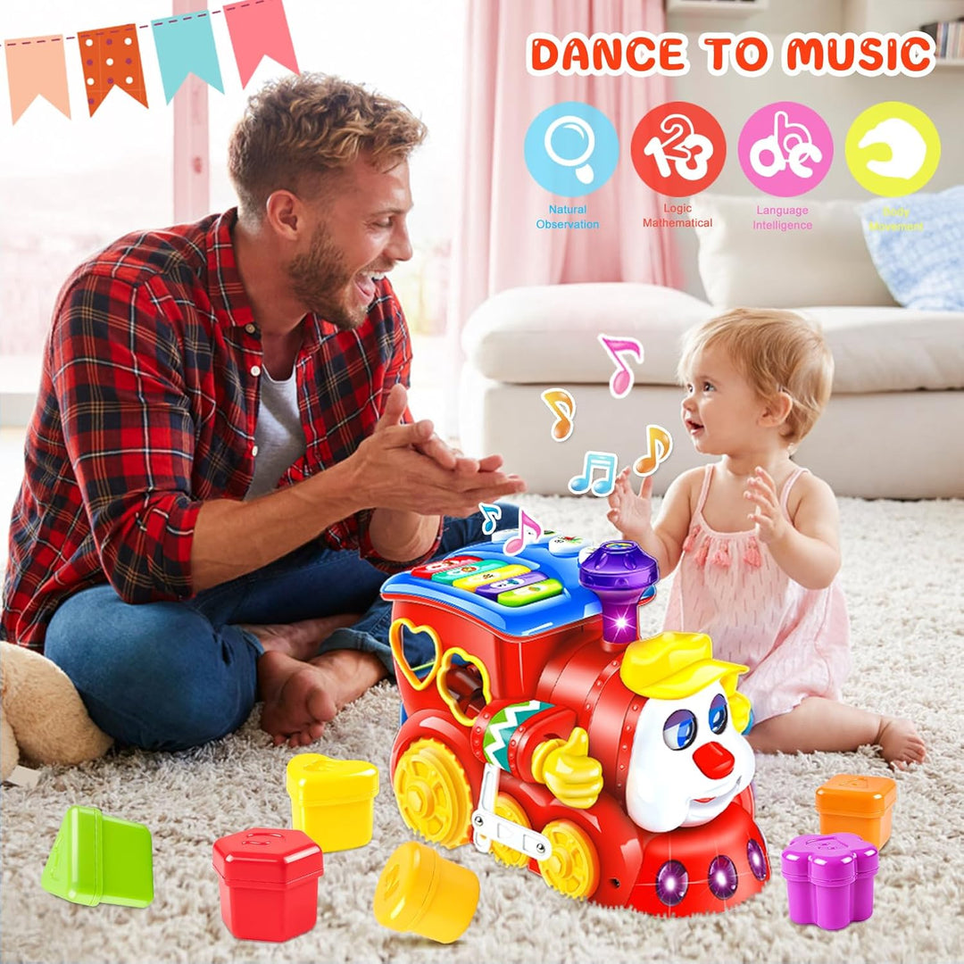 Juguetes para bebés de 1 año de edad, regalo de tren musical, jugue...